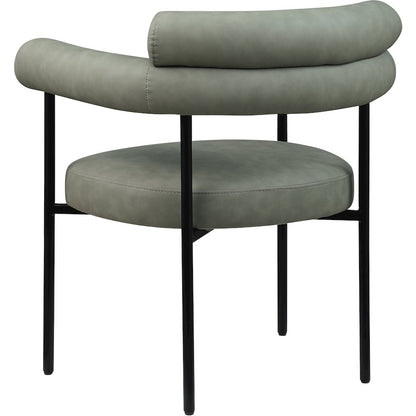 Blake Green Vegan Leather Dining Chair, Set of 2