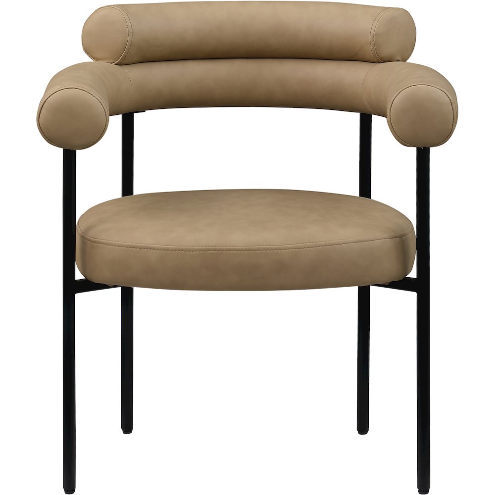Blake Tan Vegan Leather Dining Chair, Set of 2