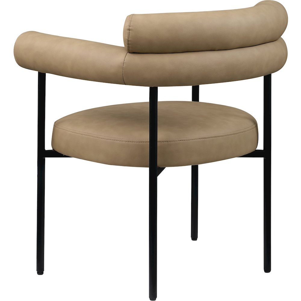 Blake Tan Vegan Leather Dining Chair, Set of 2