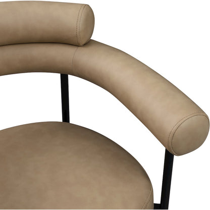 Blake Tan Vegan Leather Dining Chair, Set of 2