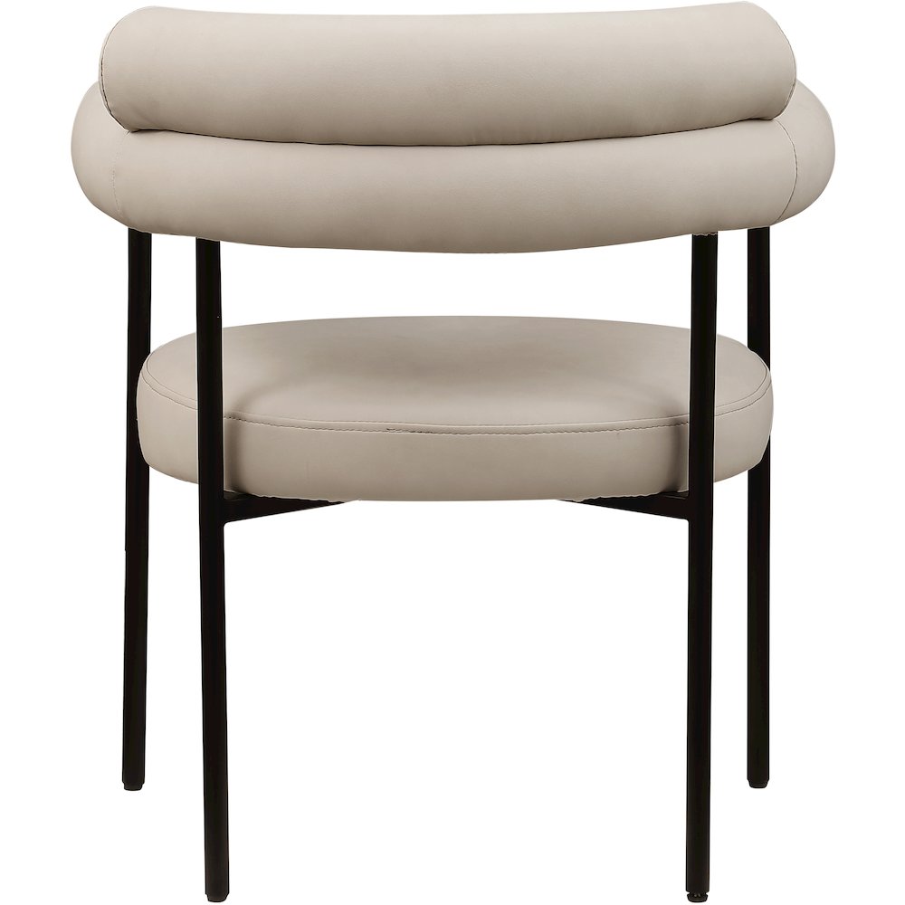 Blake Taupe Vegan Leather Dining Chair, Set of 2