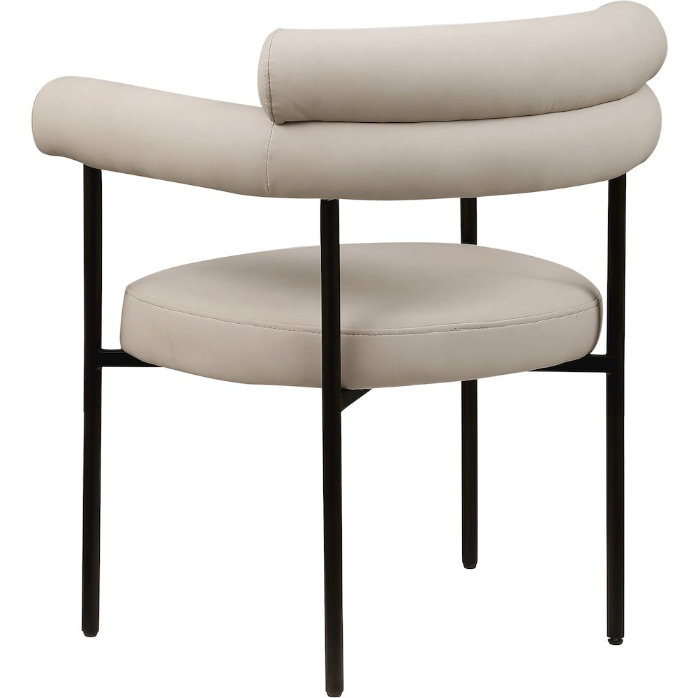 Blake Taupe Vegan Leather Dining Chair, Set of 2