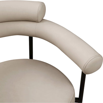 Blake Taupe Vegan Leather Dining Chair, Set of 2