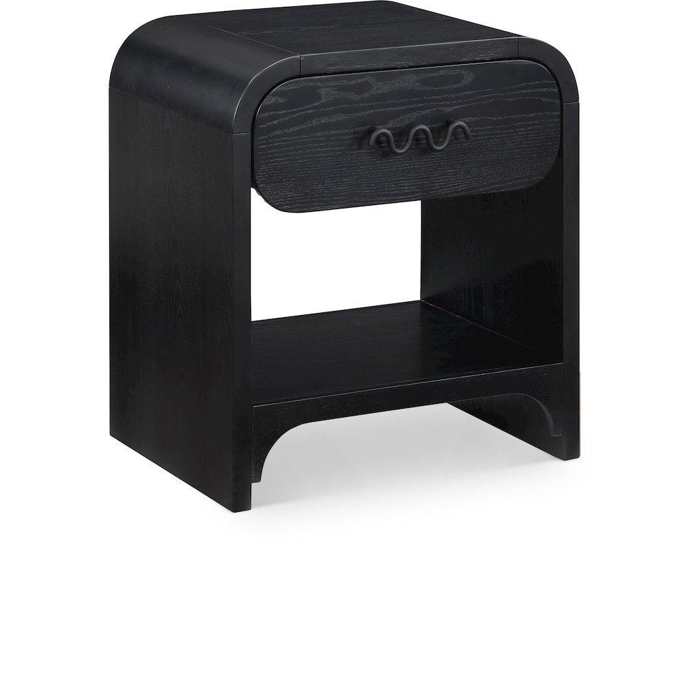 Hayes Black Night Stand / Side Table