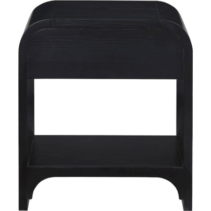 Hayes Black Night Stand / Side Table