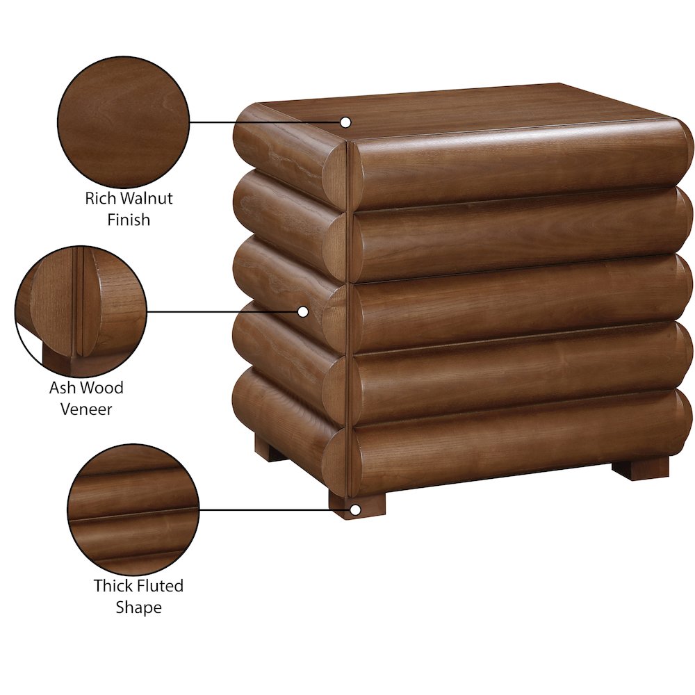Maverick Walnut Night Stand / Side Table