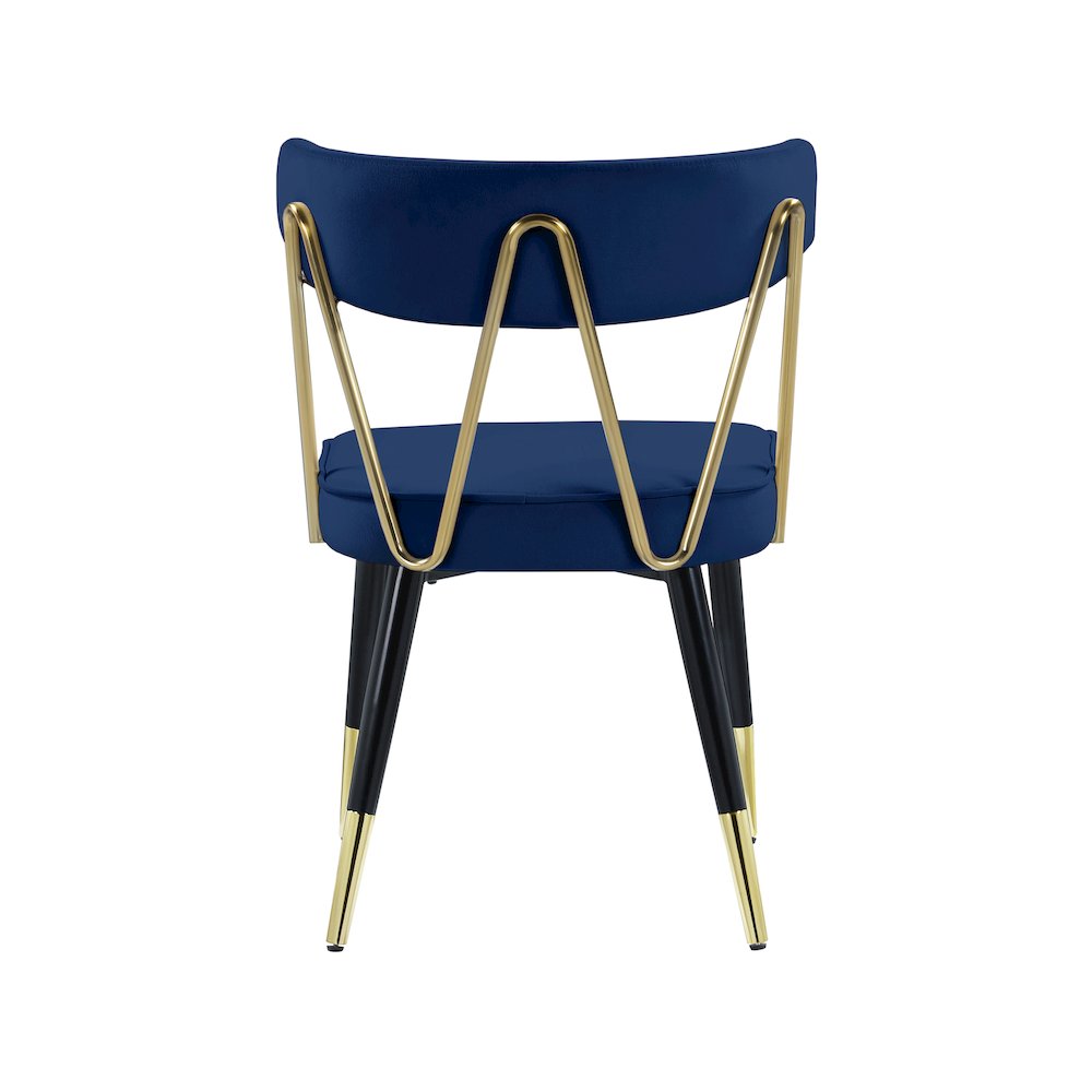 Rheingold Navy Velvet Dining Chair, Set of 2