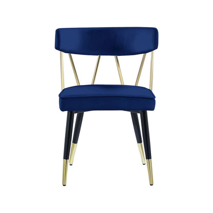 Rheingold Navy Velvet Dining Chair, Set of 2
