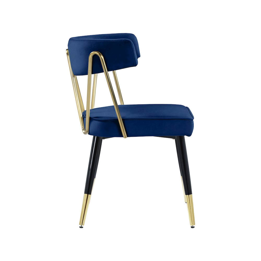 Rheingold Navy Velvet Dining Chair, Set of 2