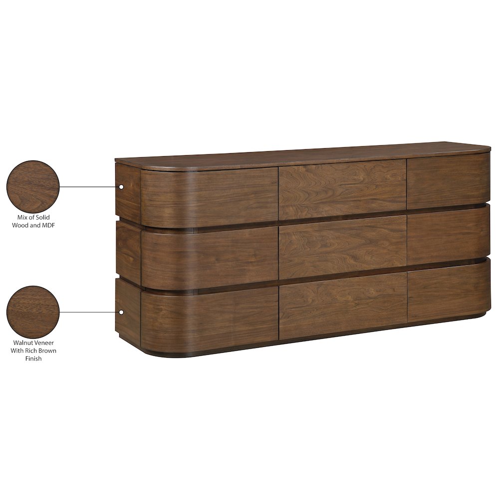 Annalise Brown Solid Wood Dresser