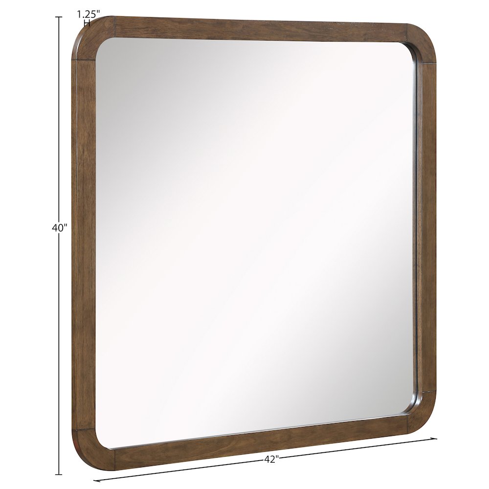 Annalise Brown Solid Wood Mirror