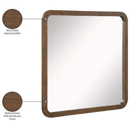 Annalise Brown Solid Wood Mirror