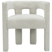 Athena Cream Boucle Fabric Accent/Dining Chair