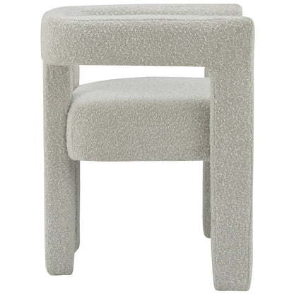 Athena Cream Boucle Fabric Accent/Dining Chair