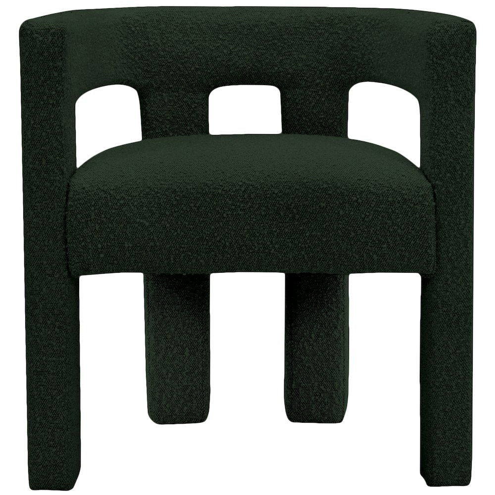 Athena Green Boucle Fabric Accent/Dining Chair