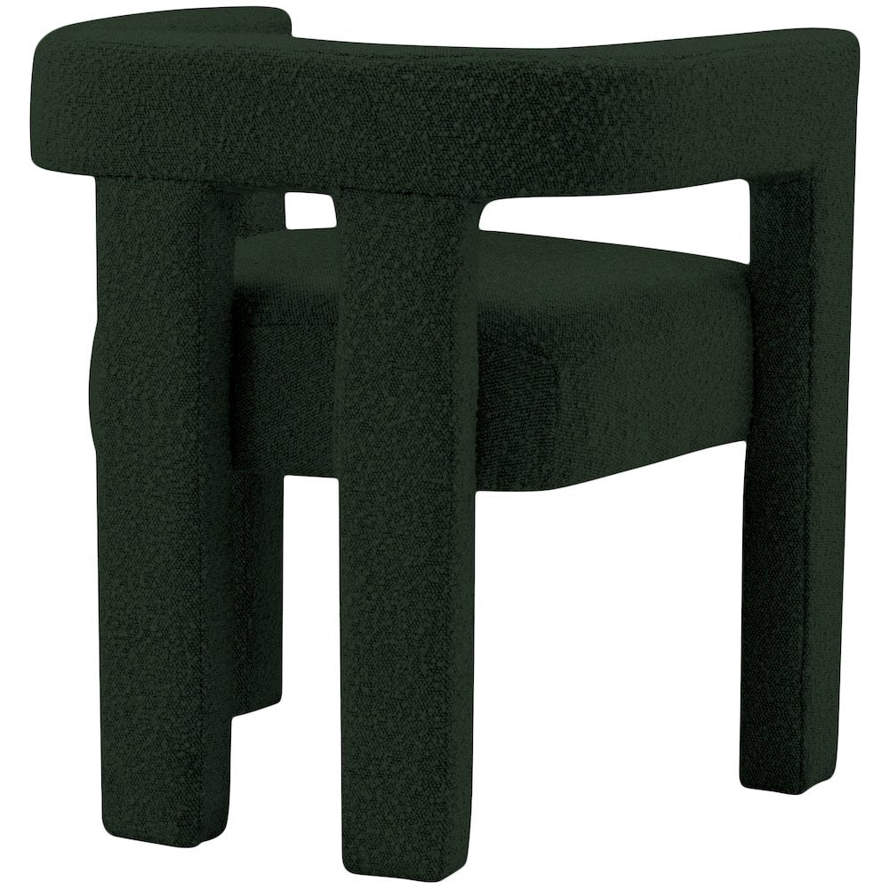 Athena Green Boucle Fabric Accent/Dining Chair