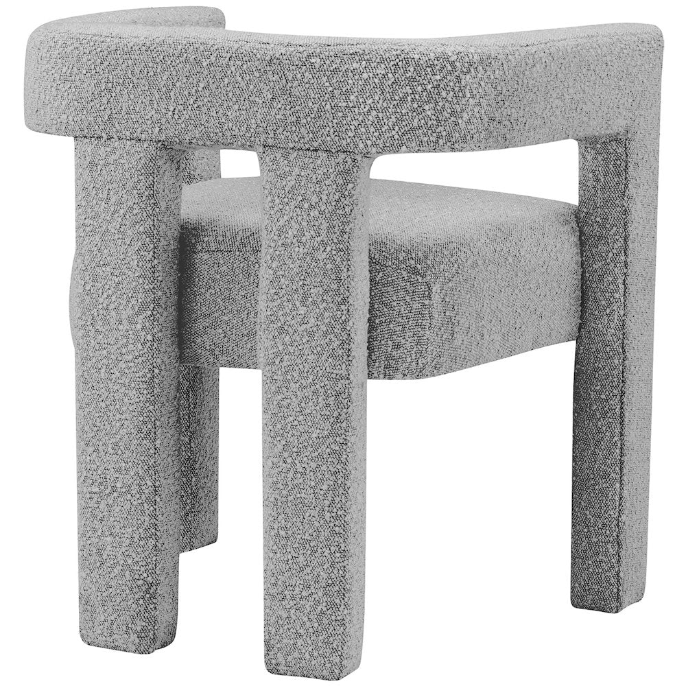 Athena Grey Boucle Fabric Accent/Dining Chair