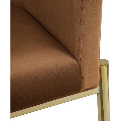 Xavier Saddle Velvet Counter Stool