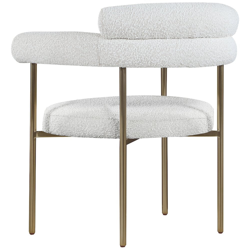 Blake Cream Boucle Fabric Dining Chair, Set of 2