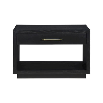 Avery Black Wood Veneer Night Stand