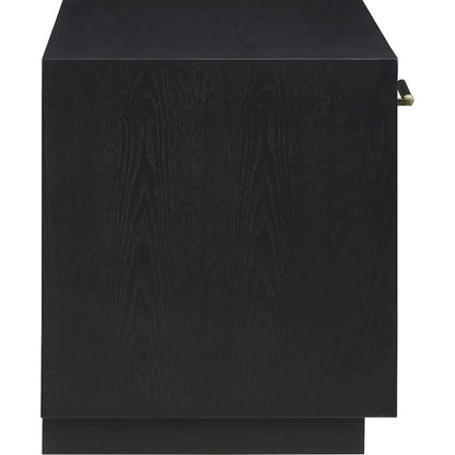 Avery Black Wood Veneer Night Stand