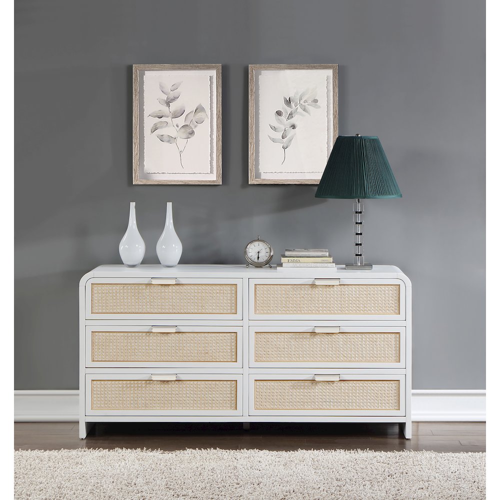 Sage White Dresser