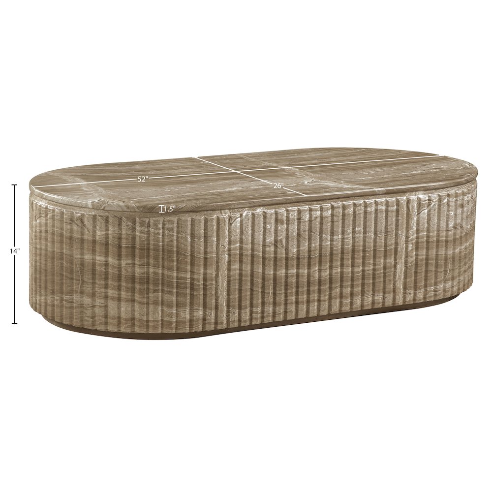 Catania Beige Concrete Indoor/Outdoor Coffee Table