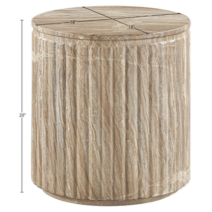 Catania Beige Concrete Indoor/Outdoor End Table