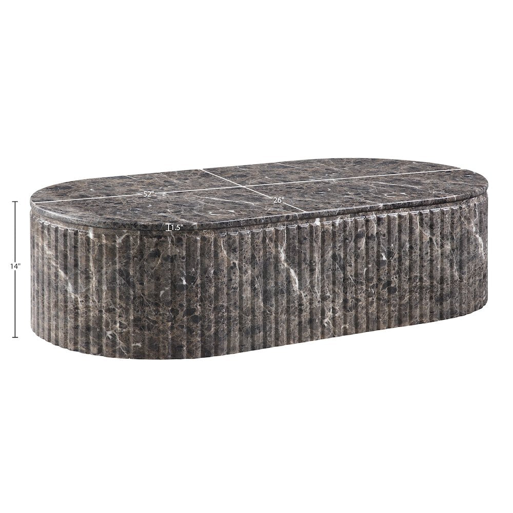 Catania Brown Concrete Indoor/Outdoor Coffee Table