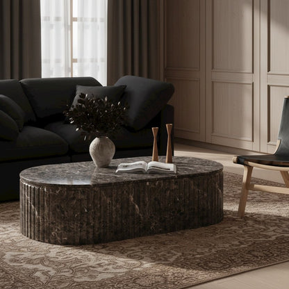 Catania Brown Concrete Indoor/Outdoor Coffee Table