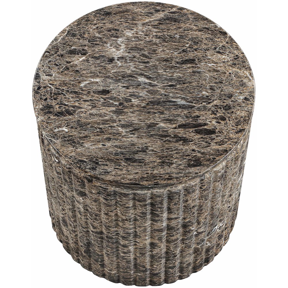 Catania Brown Concrete Indoor/Outdoor End Table