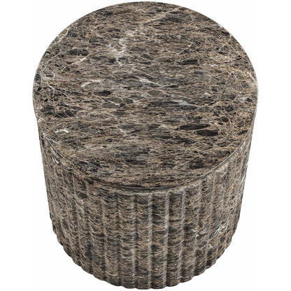 Catania Brown Concrete Indoor/Outdoor End Table