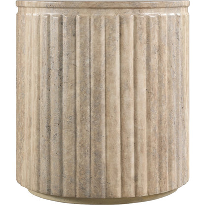 Catania Travertine Concrete Indoor/Outdoor End Table