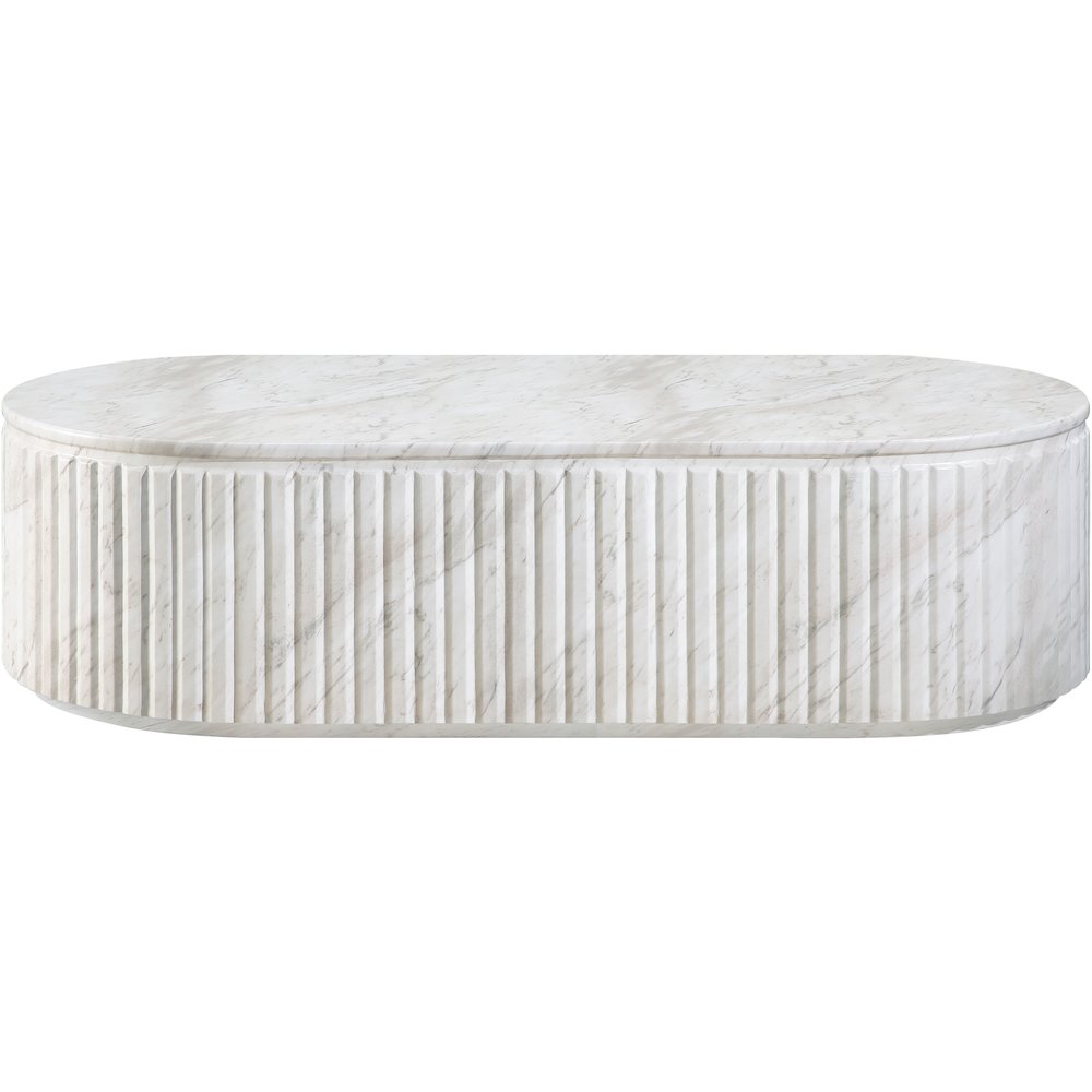 Catania White Concrete Indoor/Outdoor Coffee Table