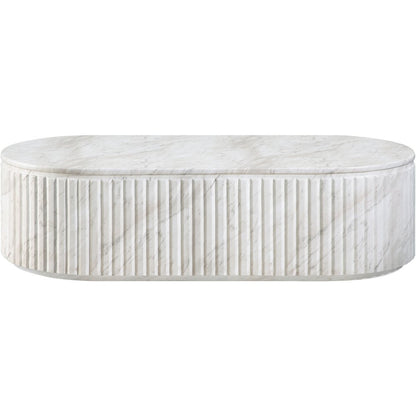 Catania White Concrete Indoor/Outdoor Coffee Table