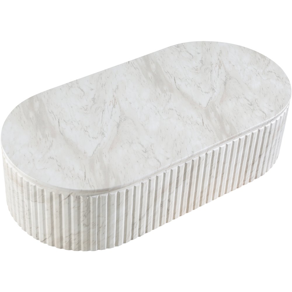 Catania White Concrete Indoor/Outdoor Coffee Table