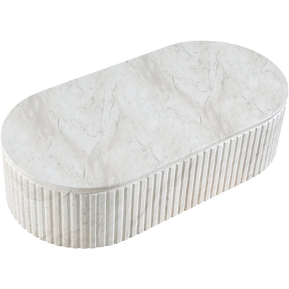 Catania White Concrete Indoor/Outdoor Coffee Table
