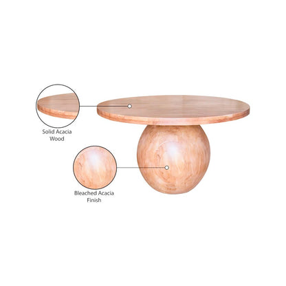 Halton Natural Acacia Wood Dining Table