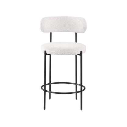 Beacon Cream Boucle Fabric Stool, Set of 2