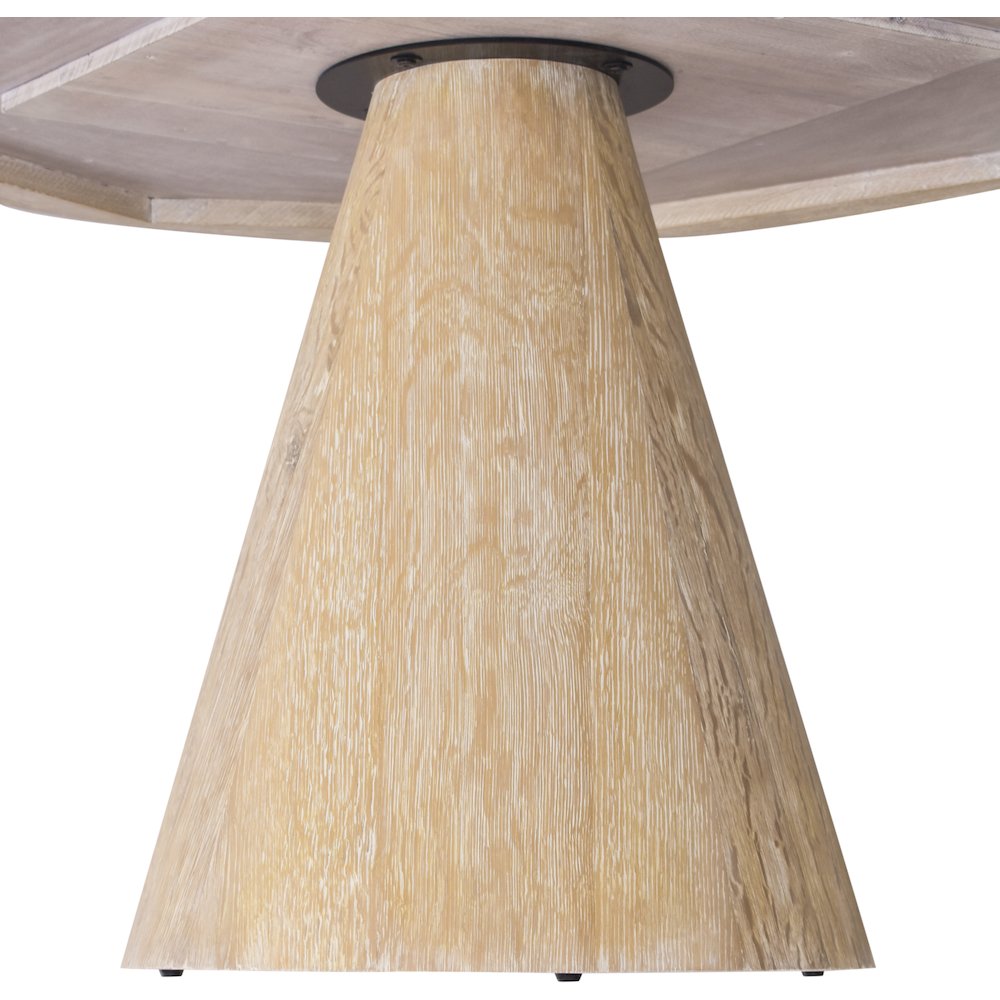 Linette White Oak Dining Table