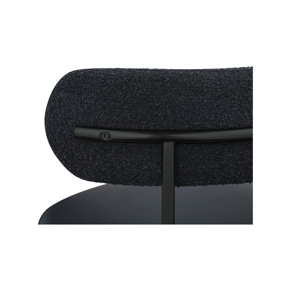 Beacon Black Vegan Leather Seat Stool, Set of 2