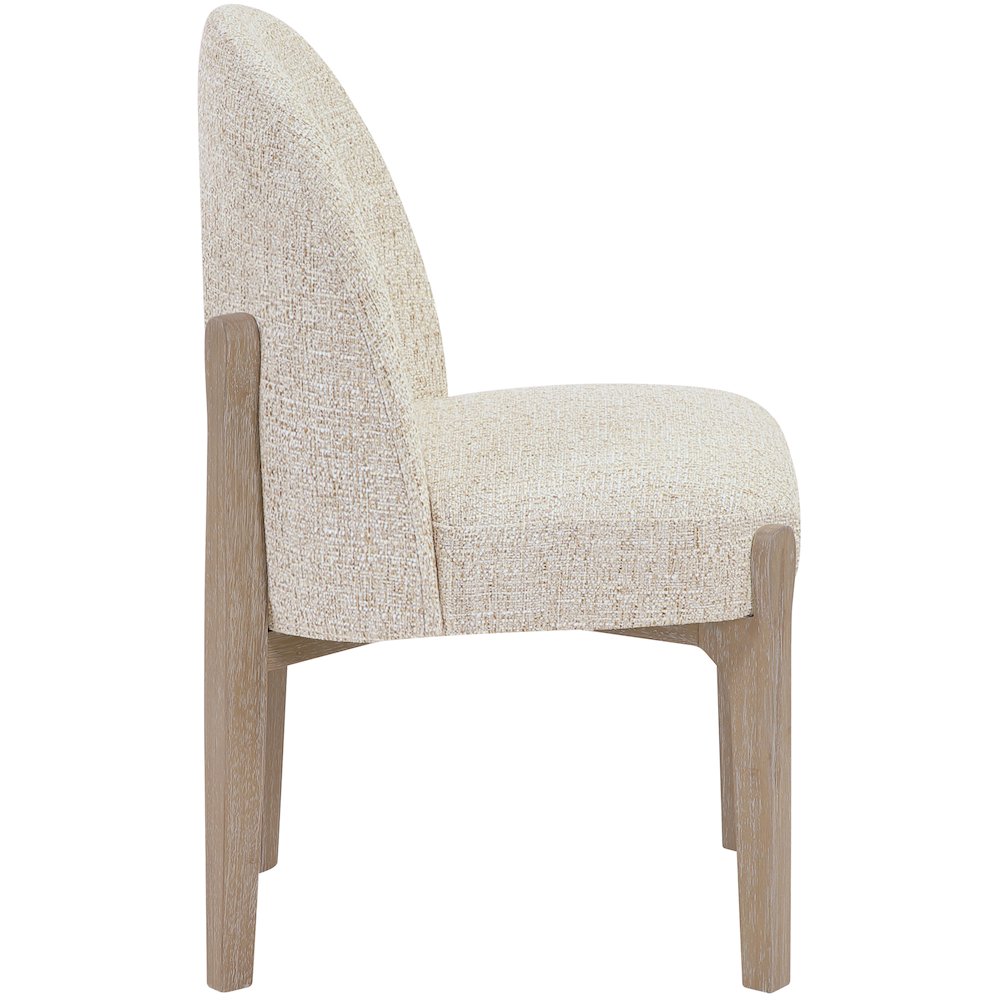 Torino Beige Fabric Upholstered Dining Chair, Set of 2