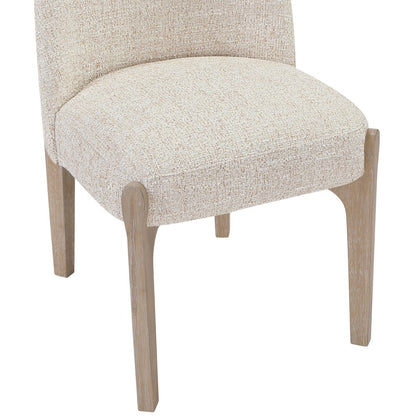 Torino Beige Fabric Upholstered Dining Chair, Set of 2