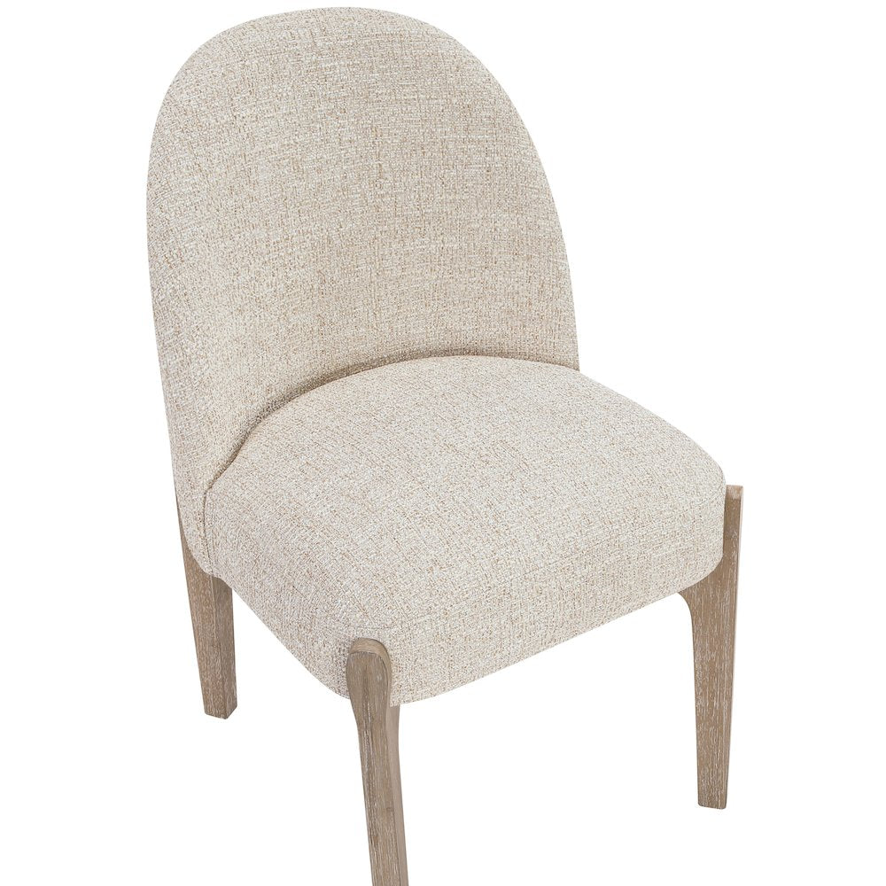Torino Beige Fabric Upholstered Dining Chair, Set of 2