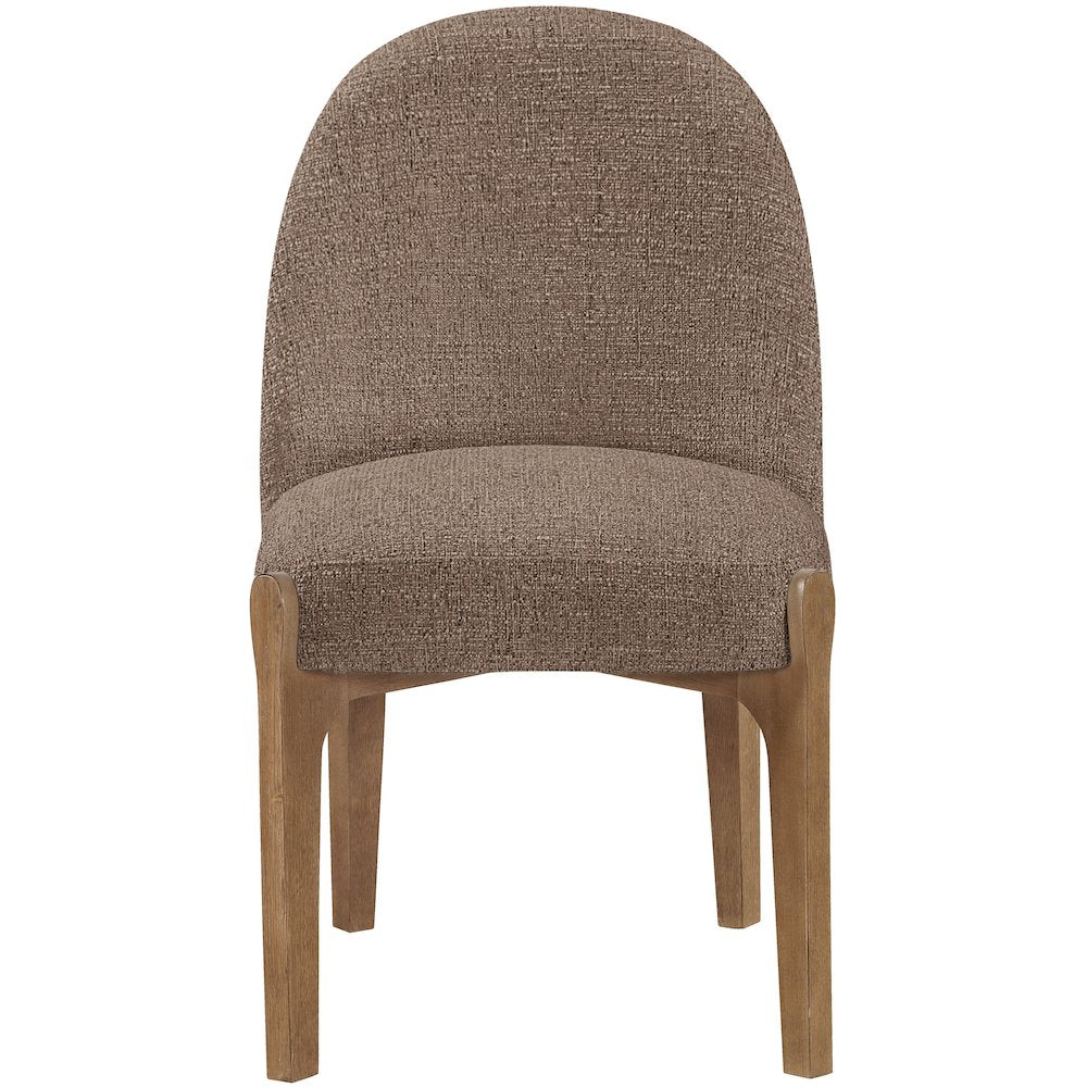 Torino Brown Fabric Upholstered Dining Chair, Set of 2