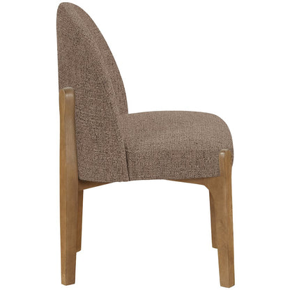 Torino Brown Fabric Upholstered Dining Chair, Set of 2