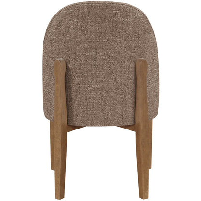 Torino Brown Fabric Upholstered Dining Chair, Set of 2