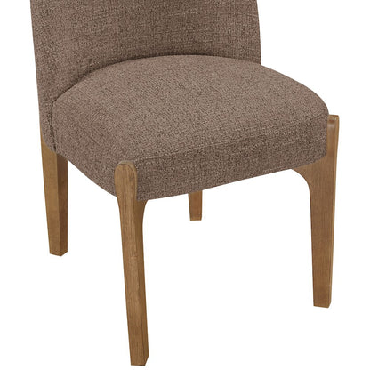 Torino Brown Fabric Upholstered Dining Chair, Set of 2
