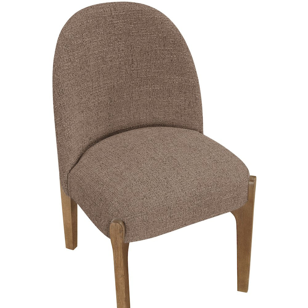 Torino Brown Fabric Upholstered Dining Chair, Set of 2