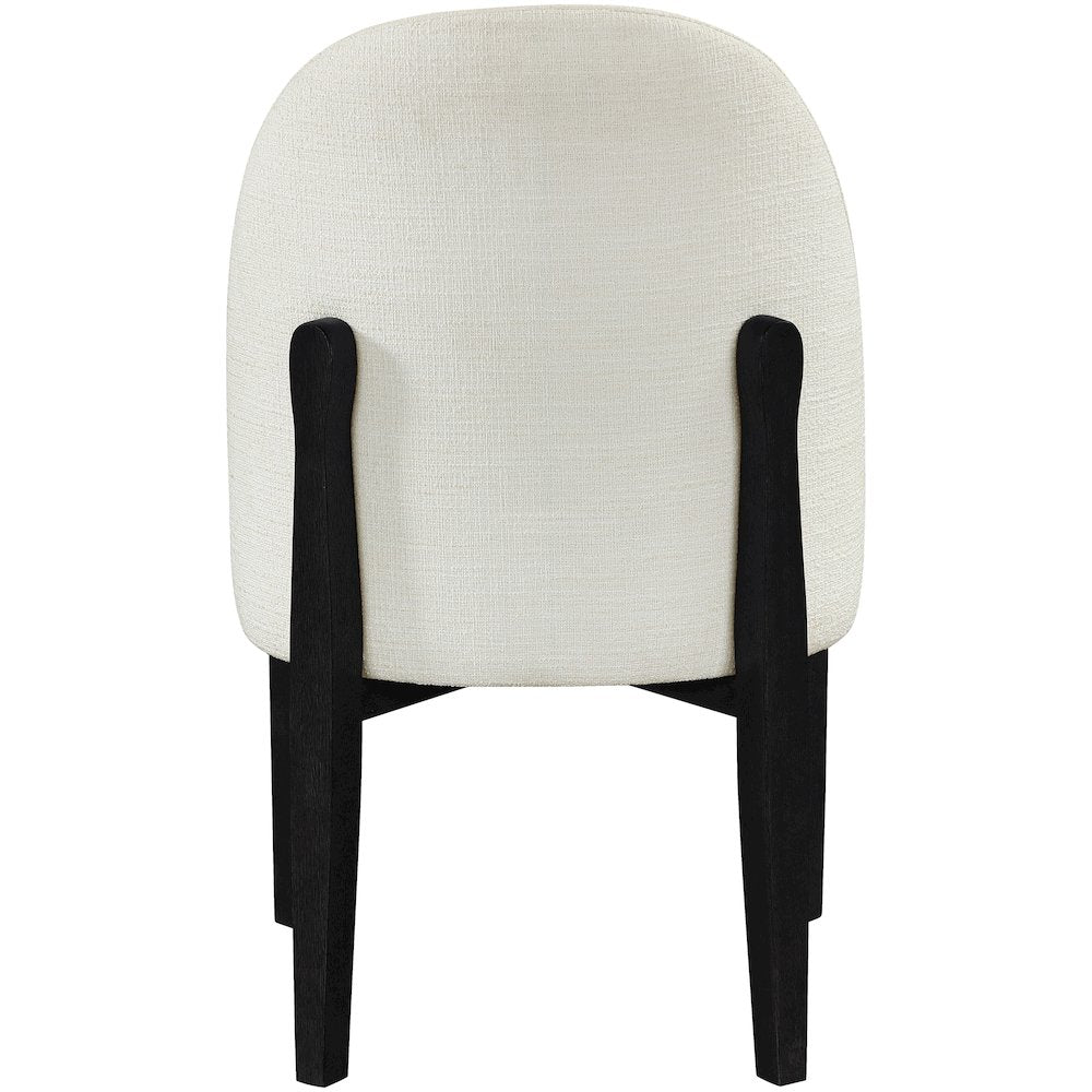 Torino Cream Fabric Upholstered Dining Chair, Set of 2